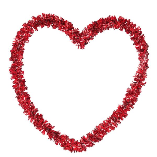 Cuore Rosso in Fili di Lamè