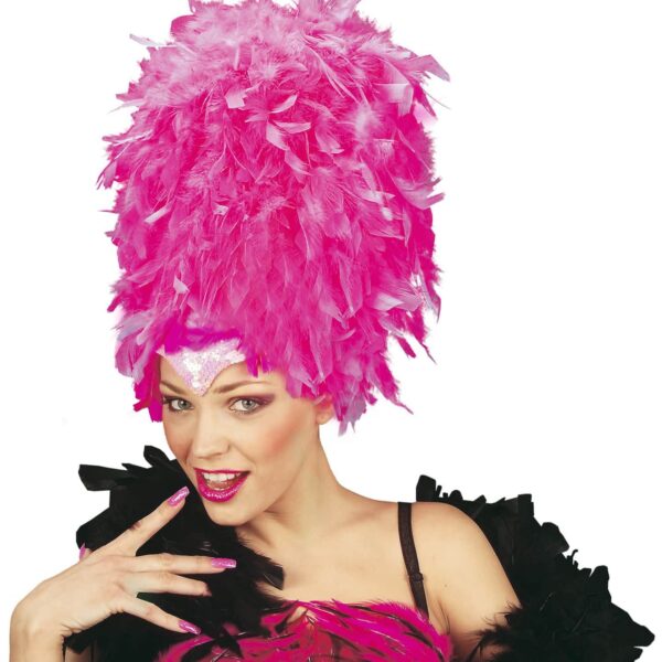 Copricapo in Piume Fucsia
