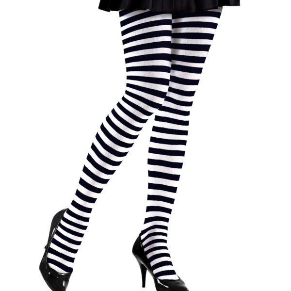 Collant a Righe Bianco Nero