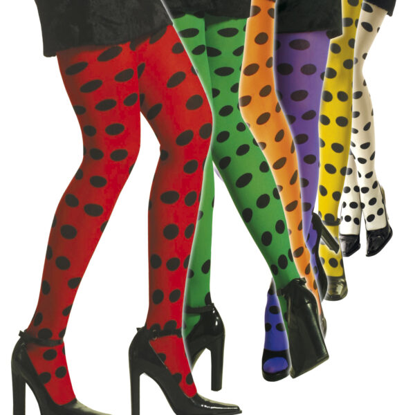 Collant a Pois Colori Assortiti