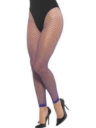 Leggings a Rete Viola Fluorescenti