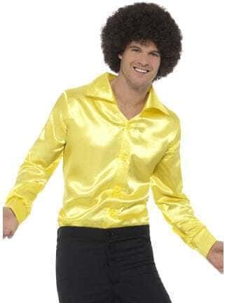 Camicia Gialla in Raso