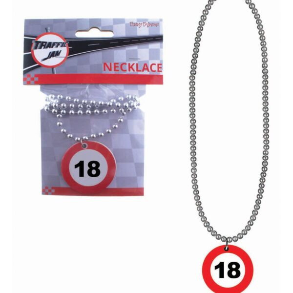 Collana con Medaglione Numero Limite 18