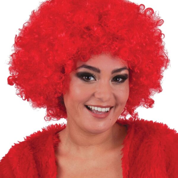 Parrucca Rossa Hippie Afro