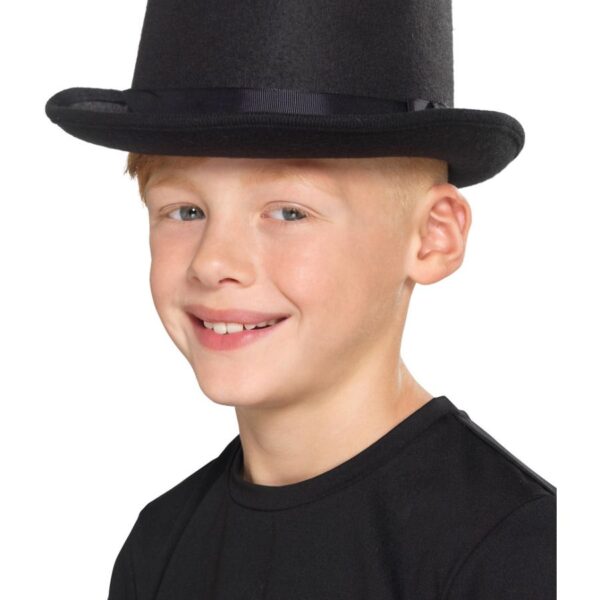 Cappello Cilindro Nero per Bambini