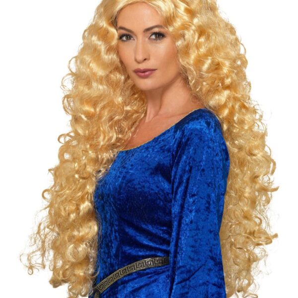 Parrucca Bionda Lunga Riccia