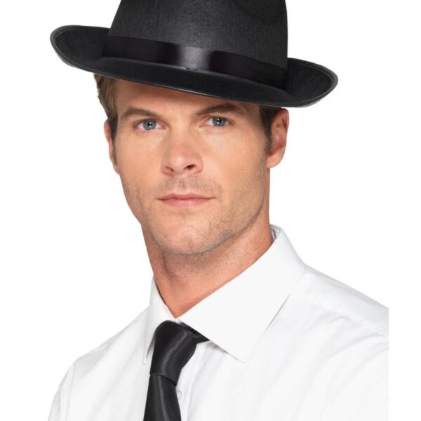 Cappello Nero da Gangster