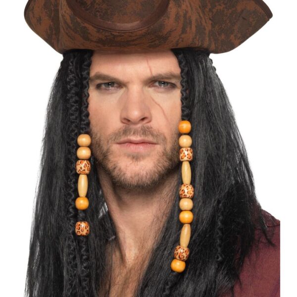 Cappello Tricorno Marrone da Pirata