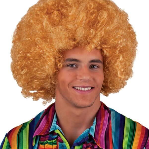 Parrucca Bionda e Oro Maxi Afro