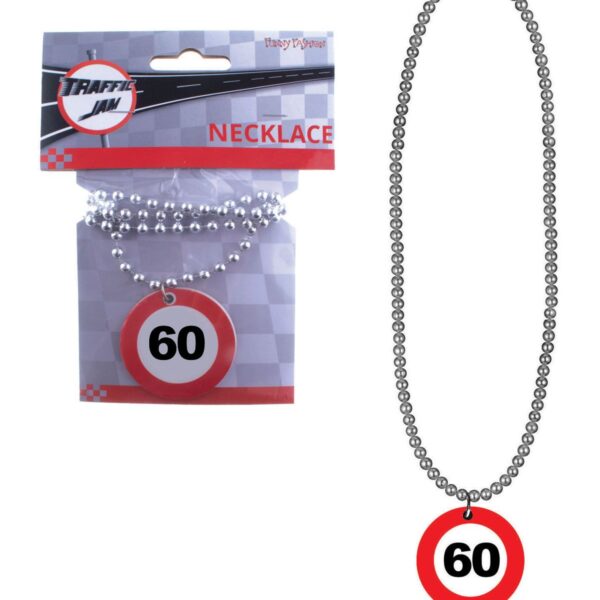 Collana con Medaglione Numero Limite 60