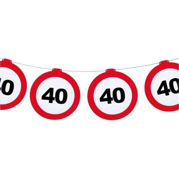 Festone Compleanno Numero Limite 40