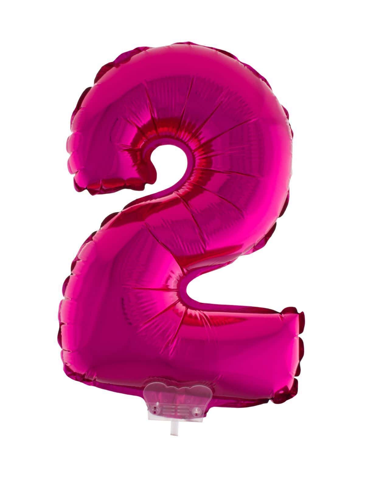 Numeri in Mylar Rosa da 40 Centimetri