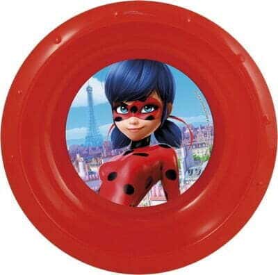 Piatti Fondi Plastica Lady Bug