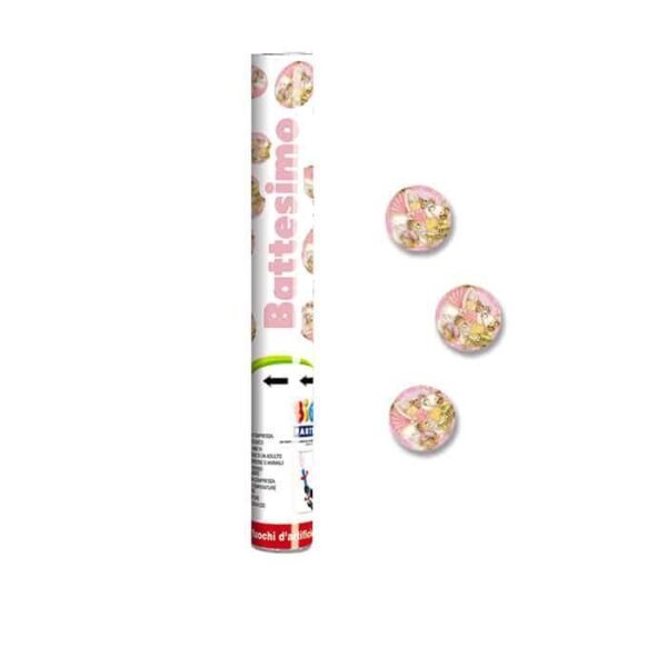 Sparacoriandoli Mio Battesimo Orsetto Rosa