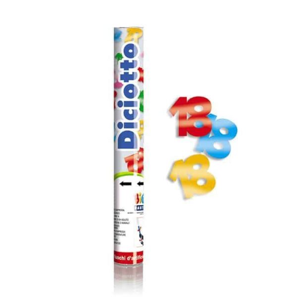Sparacoriandoli Sagomato Diciotto Metallizzato Multicolore
