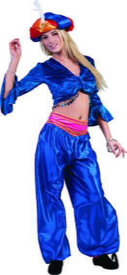 Top Blu da Danzatrice Del Ventre