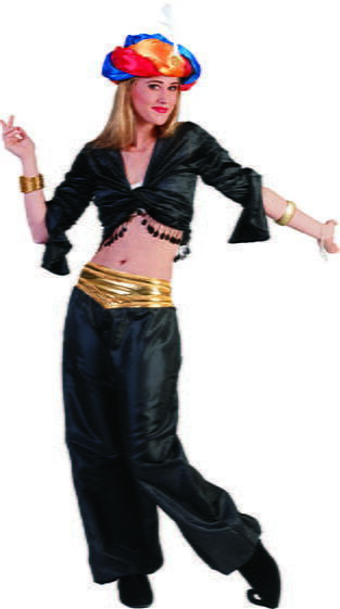 Top Nero da Danzatrice Del Ventre