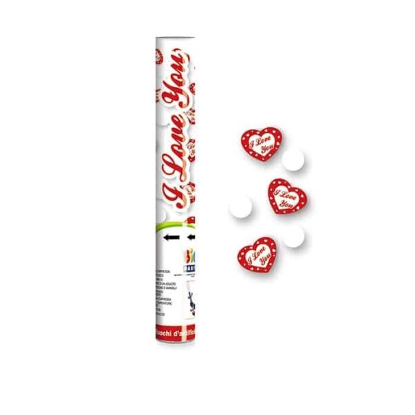 Sparacoriandoli Sagomato Cuori I Love You