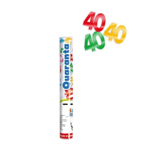 Sparacoriandoli Sagomato Quaranta Metallizzato Multicolore
