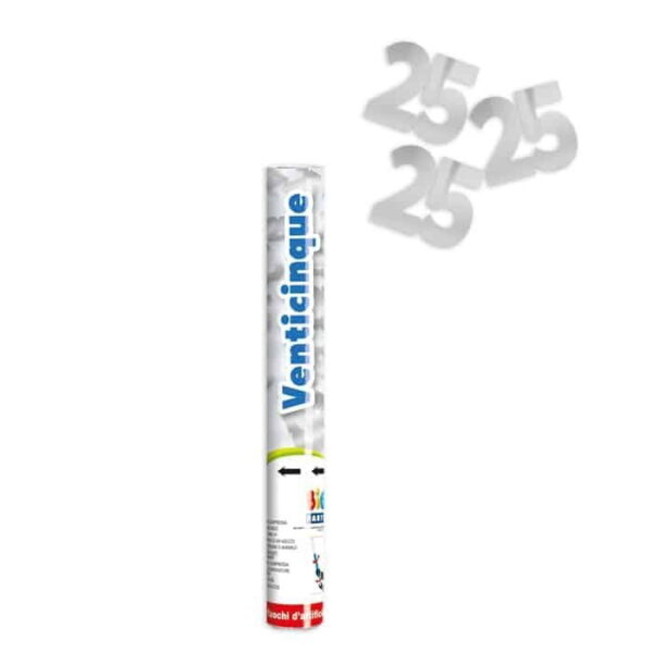 Sparacoriandoli Sagomato Venticinque Metallizzato Argento