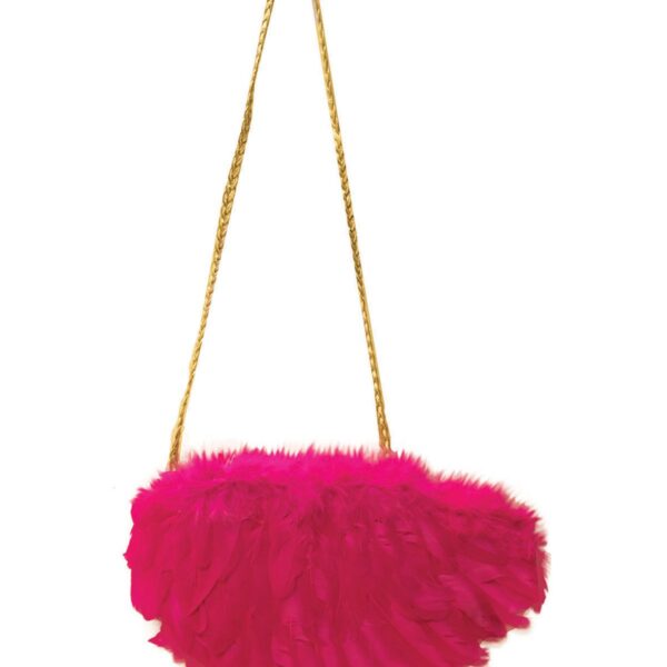Borsa in Piume Fucsia