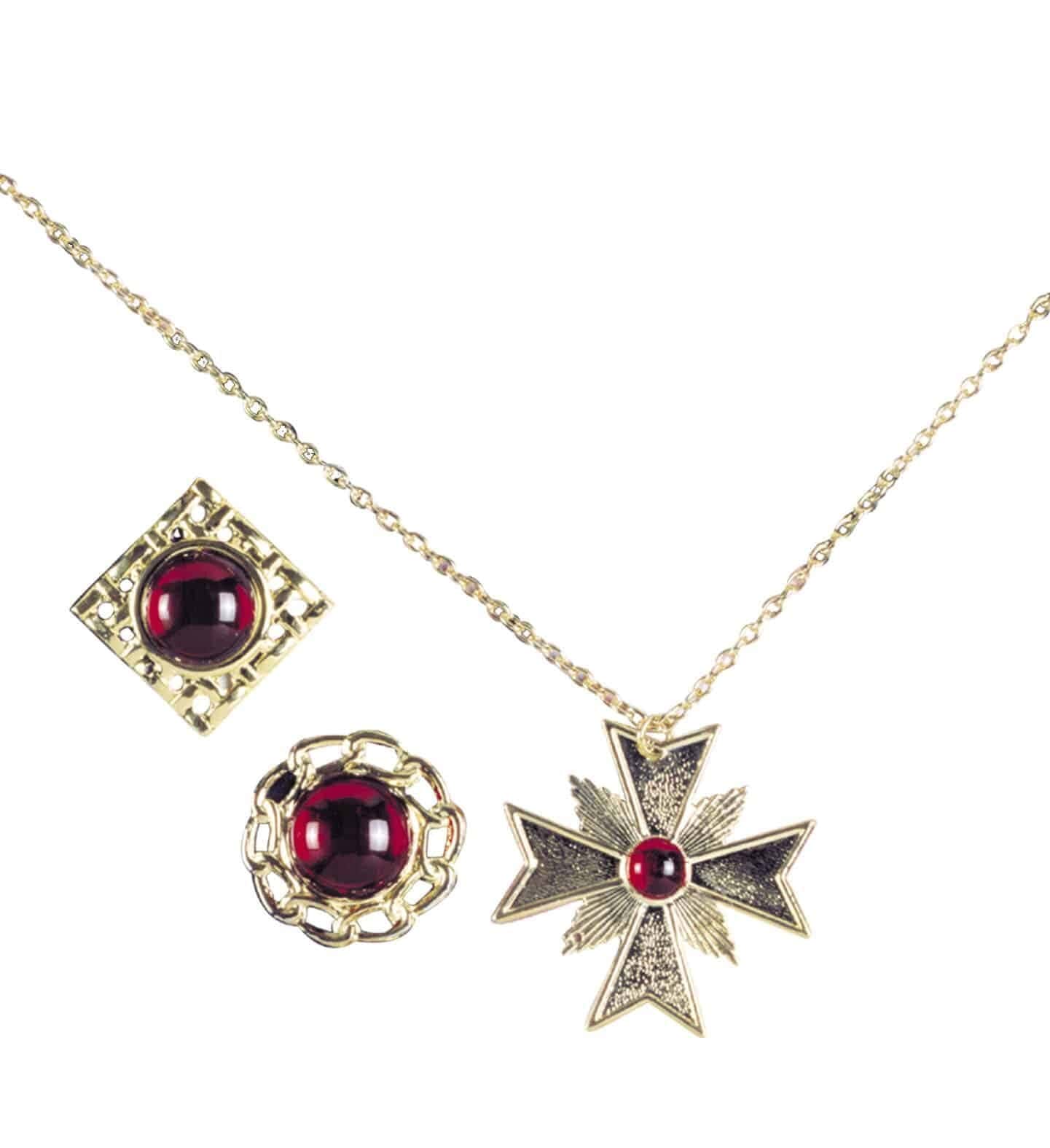 Set Collana e Anelli da Conte Dracula