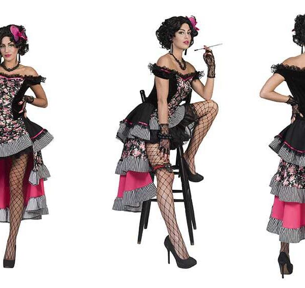 Costume Donna da Saloon Rosso