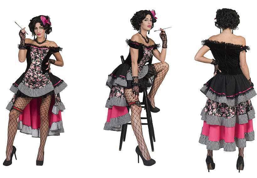 Costume Donna da Saloon Rosso
