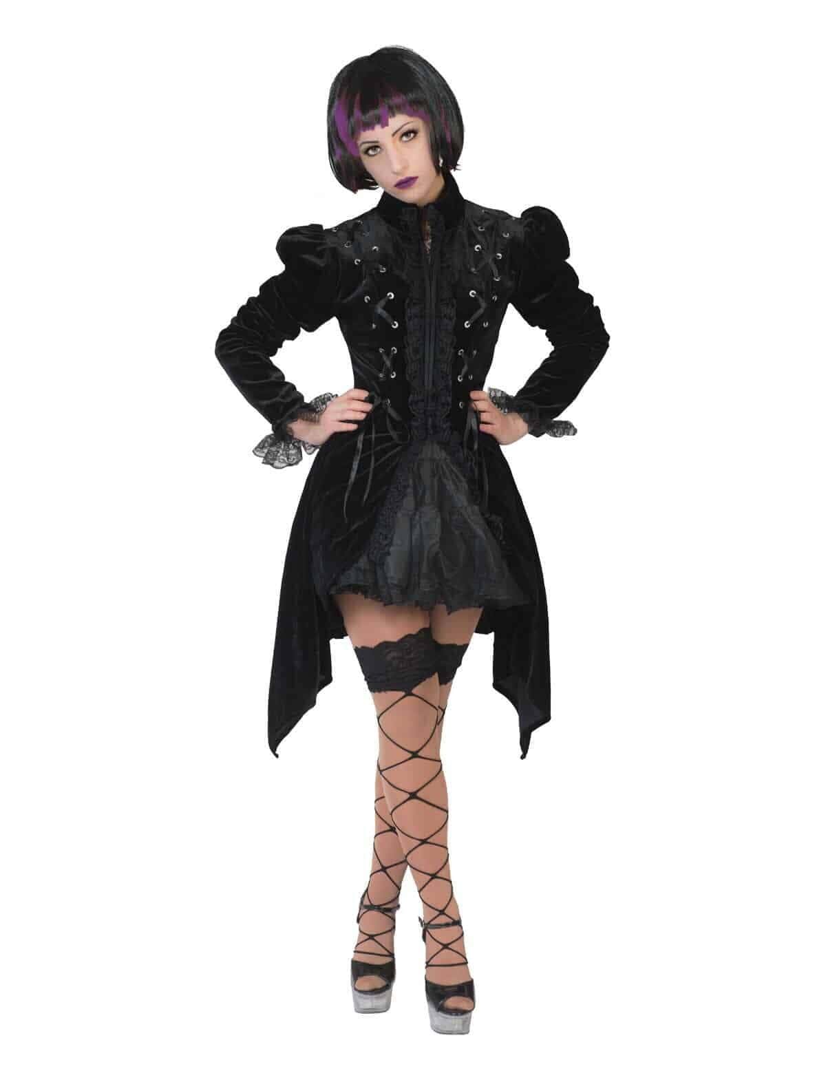 Costume da Vampira Gotico Nero Sexy
