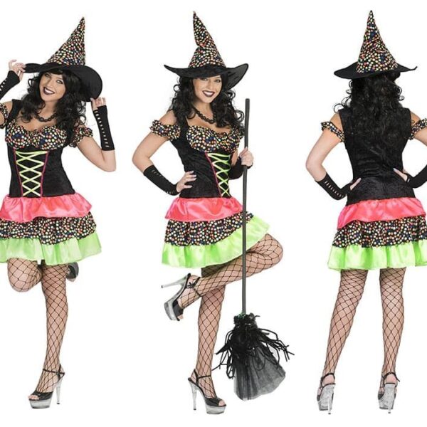 Costume da Strega Multicolore