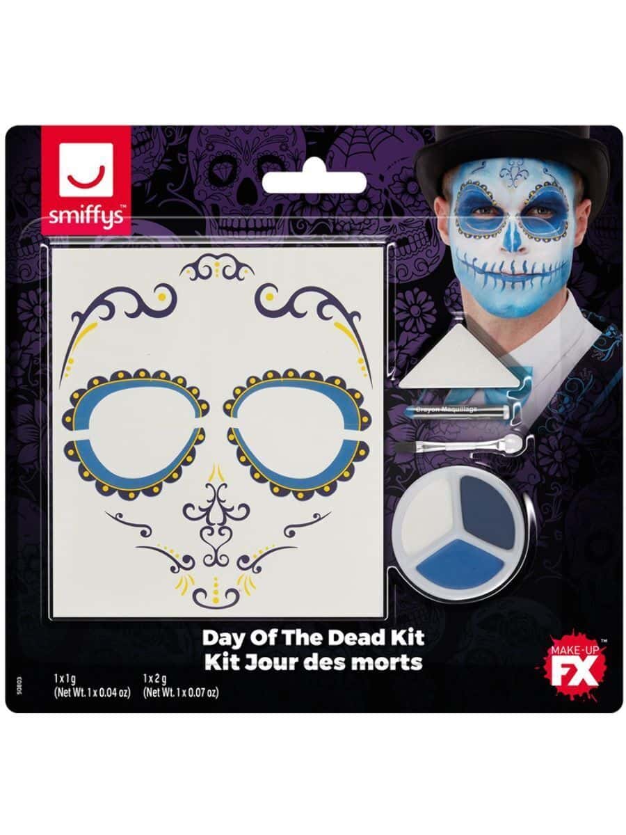 Trousse Trucco da Teschio Messicano Blu