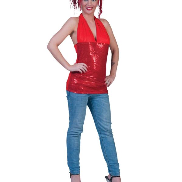 Costume Rosso in Paillettes