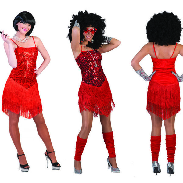 Costume da Charleston Rosso