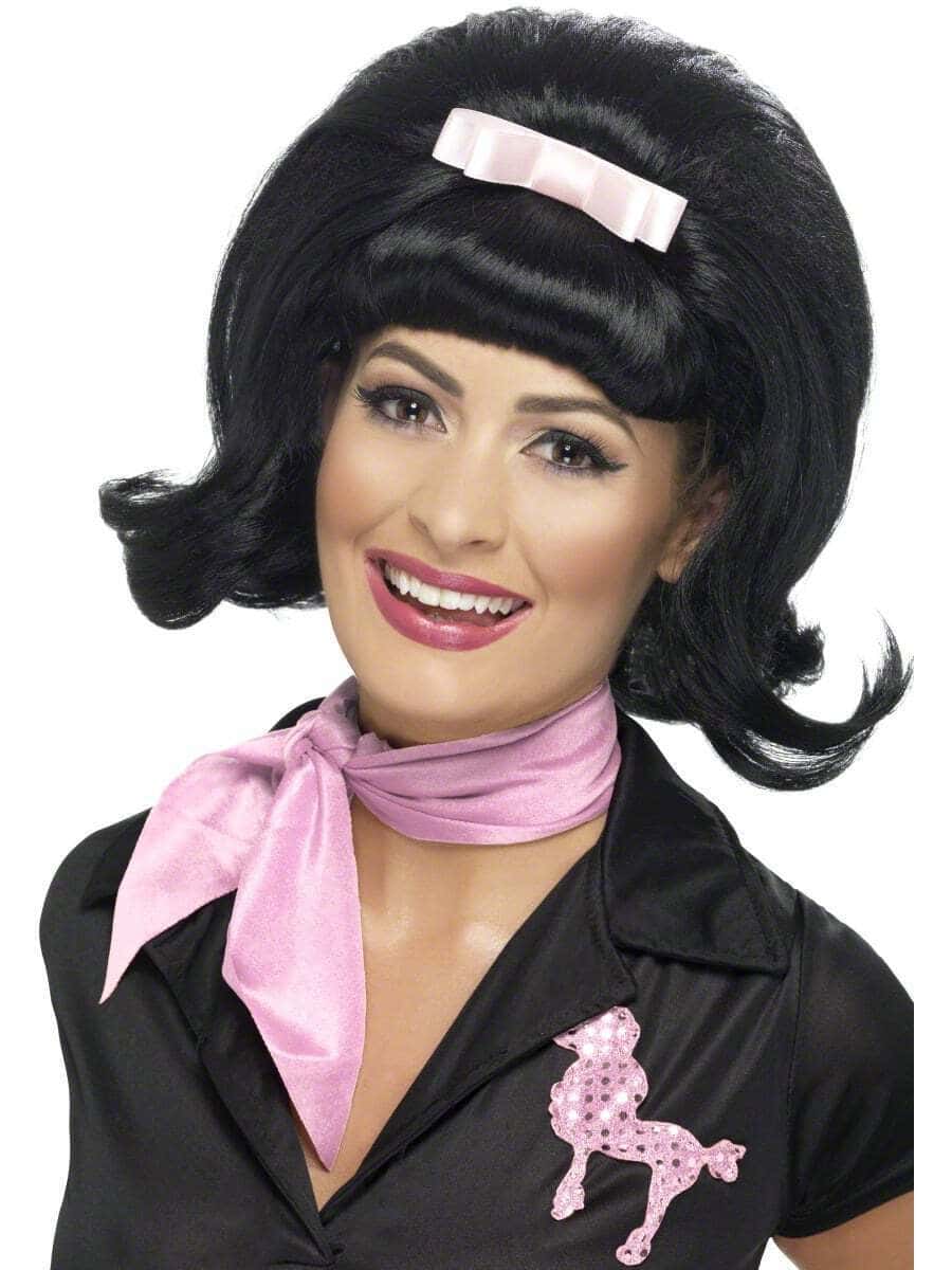 Parrucca Nera da Pink Ladies