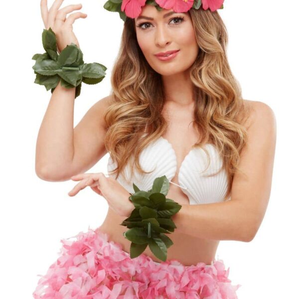 Kit Hawaiano Rosa e Verde