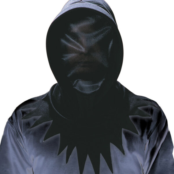 Maschera Nera con Cappuccio Viso Invisibile