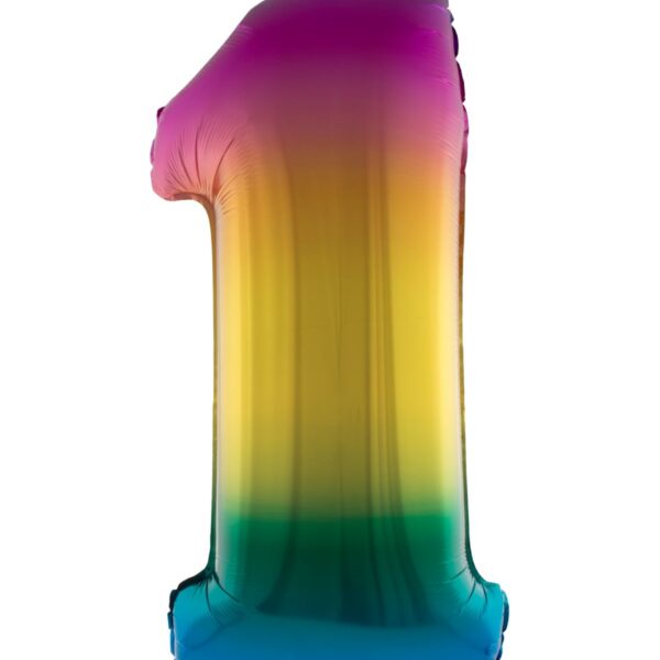 Numeri Giganti in Mylar Arcobaleno da 1 Metro