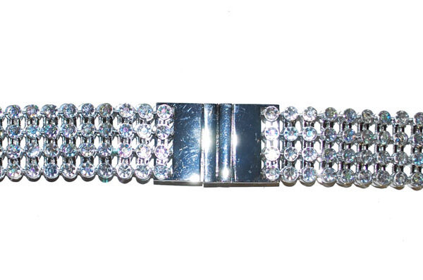 Cintura Argento con Strass a Diamante
