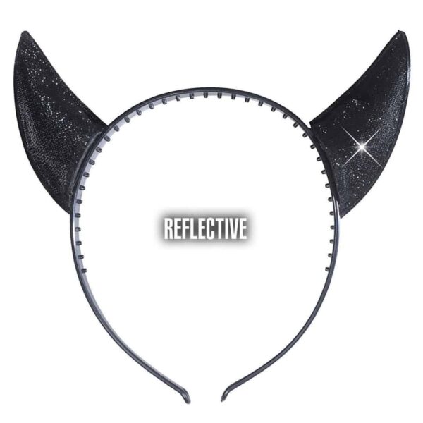 Corna da Diavolo Nere Riflettenti