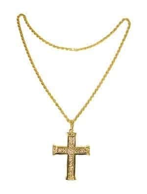 Collana con Croce Oro in Metallo