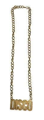 Collana Oro con Medaglione Disco