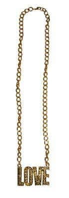 Collana Oro con Medaglione Love