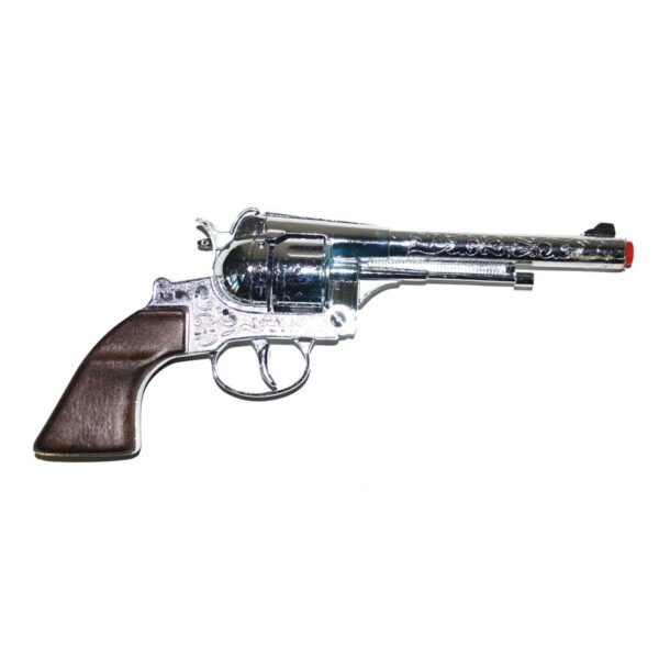 Pistola Argentata da Cowboy in Metallo