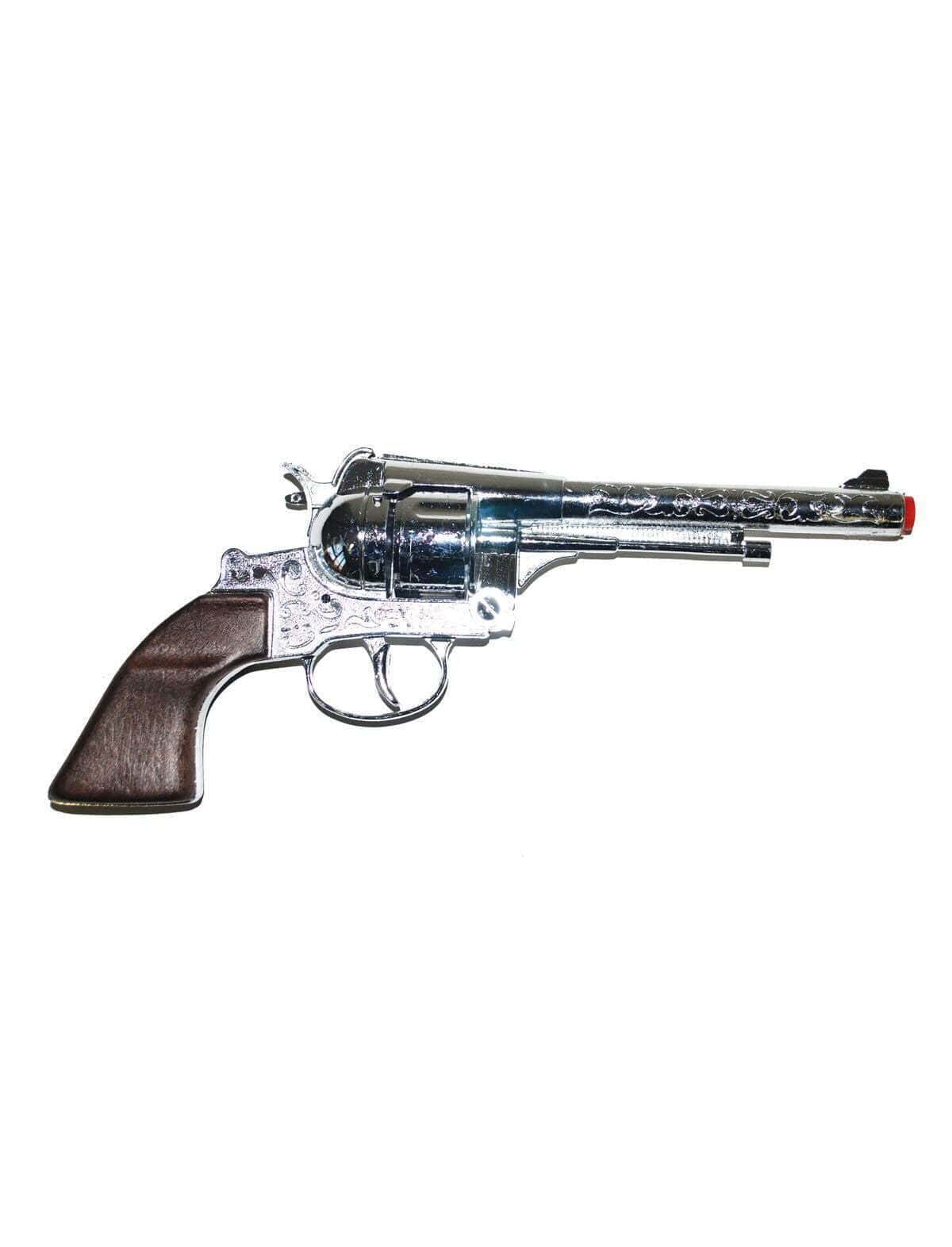 Pistola Argentata da Cowboy in Metallo