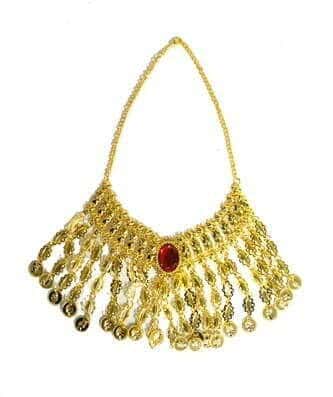 Collana Girocollo Oro con Gemma Rossa da Regina Egiziana