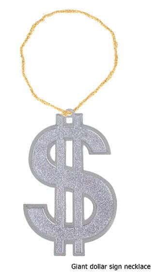 Collana con Medaglione Dollaro Gigante Argento