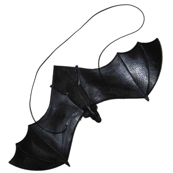 Pipistrello Nero in Plastica con Elastico