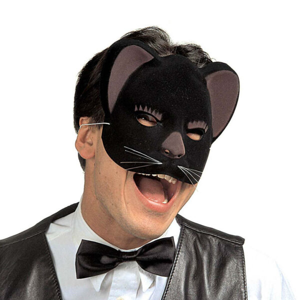 Maschera da Gatto Vellutata Colori Assortiti
