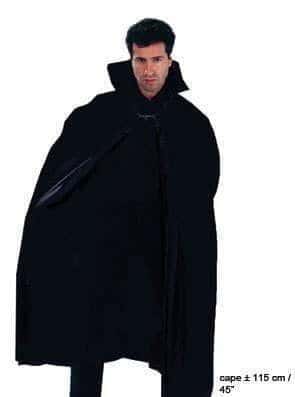 Mantello Nero da Vampiro in Plastica
