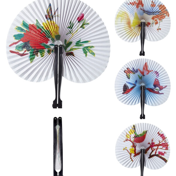 Ventaglio Orientale in Carta Colori Assortiti